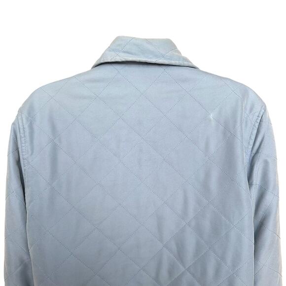 Orvis Quilted Button Front Jacket Size S, Light Blue - Picture 9 of 11